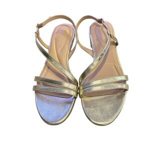 Life Stride Gold Strappy Sandals